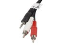 KABEL AUDIO MINIJACK 3.5MM(M) 3 PIN->2X RCA (CINCH)(M) 2M LANBERG