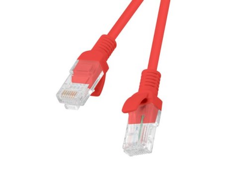 PATCHCORD KAT.6 UTP 20M CZERWONY FLUKE PASSED LANBERG