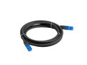 PATCHCORD KAT.6A S/FTP LSZH CCA 0.5M CZARNY FLUKE PASSED LANBERG