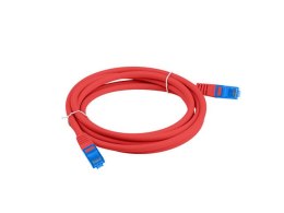 PATCHCORD KAT.6A S/FTP LSZH CCA 10M CZERWONY FLUKE PASSED LANBERG