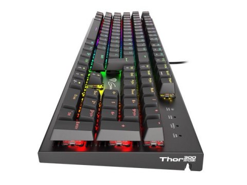 KLAWIATURA DLA GRACZY GENESIS THOR 300 RGB US PODŚWIETLENIE MECHANICZNA BROWN SWITCH SOFTWARE