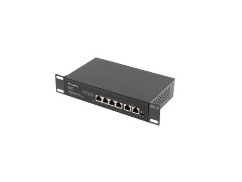 SWITCH LANBERG 4X 100MB POE+/2X 100MB NIEZARZĄDZALNY RACK 10"/19" FAST ETHERNET 60W