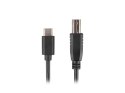 KABEL USB-C(M)->USB-B(M) 2.0 1.8M CZARNY FERRYT LANBERG