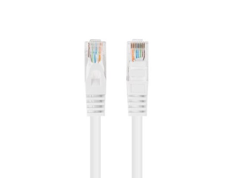 PATCHCORD KAT.5E UTP 0.25M BIAŁY FLUKE PASSED LANBERG 10-PACK