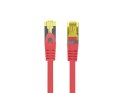 PATCHCORD KAT.6A S/FTP LSZH CU 0.5M CZERWONY FLUKE PASSED LANBERG