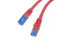 PATCHCORD KAT.6A S/FTP LSZH CCA 0.25M CZERWONY FLUKE PASSED LANBERG