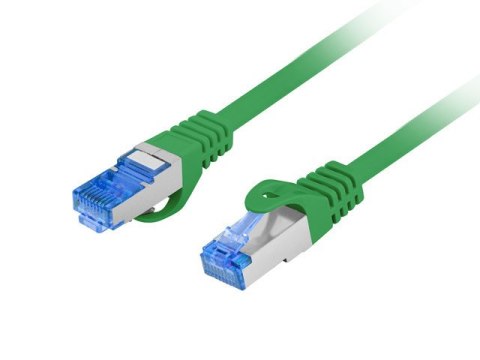 PATCHCORD KAT.6A S/FTP LSZH CCA 0.25M ZIELONY FLUKE PASSED LANBERG