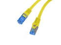 PATCHCORD KAT.6A S/FTP LSZH CCA 0.25M ŻÓŁTY FLUKE PASSED LANBERG