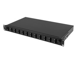 PRZEŁĄCZNICA ŚWIATŁOWODOWA LANBERG 12XSC DUPLEX / 12XLC QUAD RACK 19