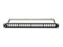 PATCH PANEL PUSTY 24 PORT 1U 19" FTP DO MODUŁÓW KEYSTONE CZARNY LANBERG