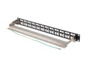 PATCH PANEL PUSTY 48 PORT 1U 19" FTP DO MODUŁÓW KEYSTONE CZARNY LANBERG