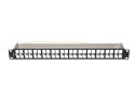 PATCH PANEL PUSTY 48 PORT 1U 19" FTP DO MODUŁÓW KEYSTONE CZARNY LANBERG