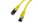 PATCHCORD KAT.8.1 S/FTP LSZH CU 0.25M ŻÓŁTY FLUKE PASSED LANBERG