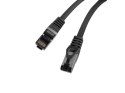 PATCHCORD KAT.8.1 S/FTP LSZH CU 0.5M CZARNY FLUKE PASSED LANBERG