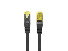 PATCHCORD KAT.6A S/FTP LSZH CU 3M CZARNY FLUKE PASSED LANBERG