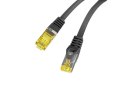 PATCHCORD KAT.6A S/FTP LSZH CU 3M CZARNY FLUKE PASSED LANBERG