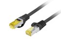 PATCHCORD KAT.6A S/FTP LSZH CU 5M CZARNY FLUKE PASSED LANBERG