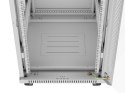 SZAFA INSTALACYJNA RACK STOJĄCA 19" 22U 600X800 SZARA DRZWI SZKLANE LCD LANBERG (FLAT PACK) V2