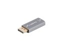 ADAPTER DISPLAYPORT(M)->HDMI(F) 8K SREBRNY LANBERG