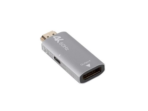 ADAPTER HDMI(M)->DISPLAYPORT(F) 4K SREBRNY LANBERG