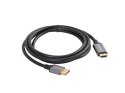 KABEL DISPLAYPORT(M) ->HDMI(M) 1.8M 4K CZARNO-SREBRNY LANBERG