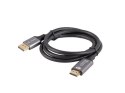 KABEL DISPLAYPORT(M) ->HDMI(M) 1M 4K CZARNO-SREBRNY LANBERG