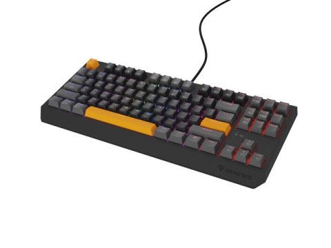 KLAWIATURA DLA GRACZY GENESIS THOR 230 TKL ANCHOR GRAY POSITIVE US RGB MECHANICZNA OUTE (PO TESTACH)