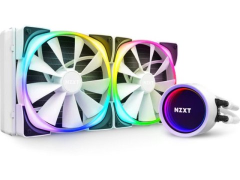 CHŁODZENIE WODNE NZXT KRAKEN X63 RGB 280MM PODŚWIETLANE WENTYLATORY I POMPA BIAŁE