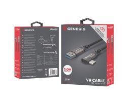 KABEL USB-C(M)->USB-A(M) 3.1 GEN 1 3M 5GB/S PD15W VR CZARNY GENESIS