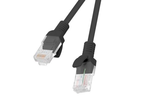 PATCHCORD KAT.5E UTP 1M CZARNY FLUKE PASSED LANBERG