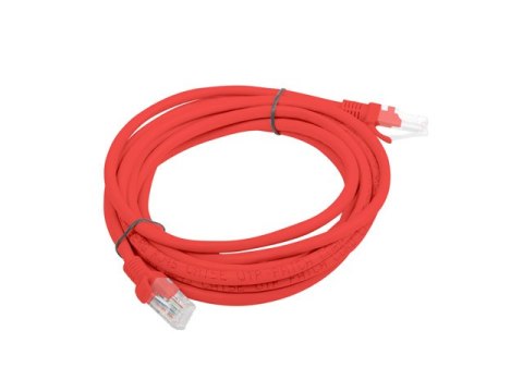 PATCHCORD KAT.5E UTP 3M CZERWONY FLUKE PASSED LANBERG