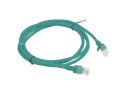 PATCHCORD KAT.5E UTP 1.5M ZIELONY FLUKE PASSED LANBERG